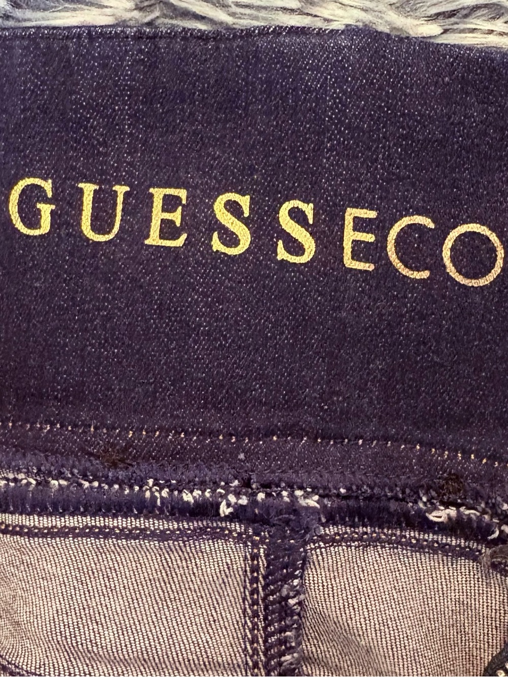 🔺GUESS High Rise Gold Button Wide Leg Jeans Size 26 - Picture 2 of 10